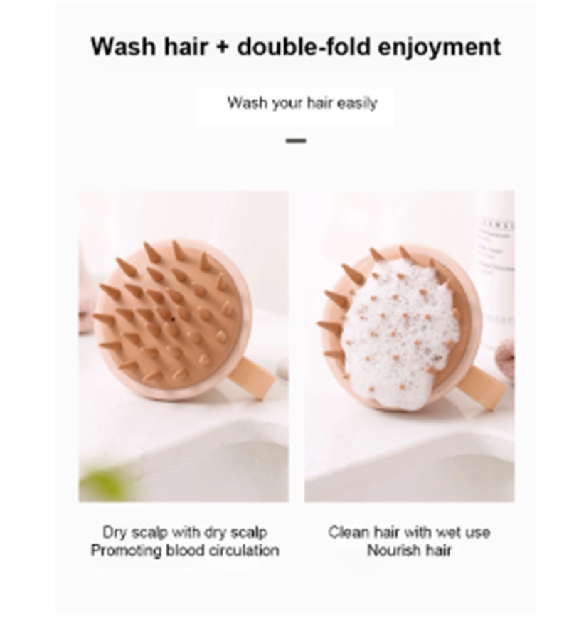 Shampoo Silicone Massage Brush