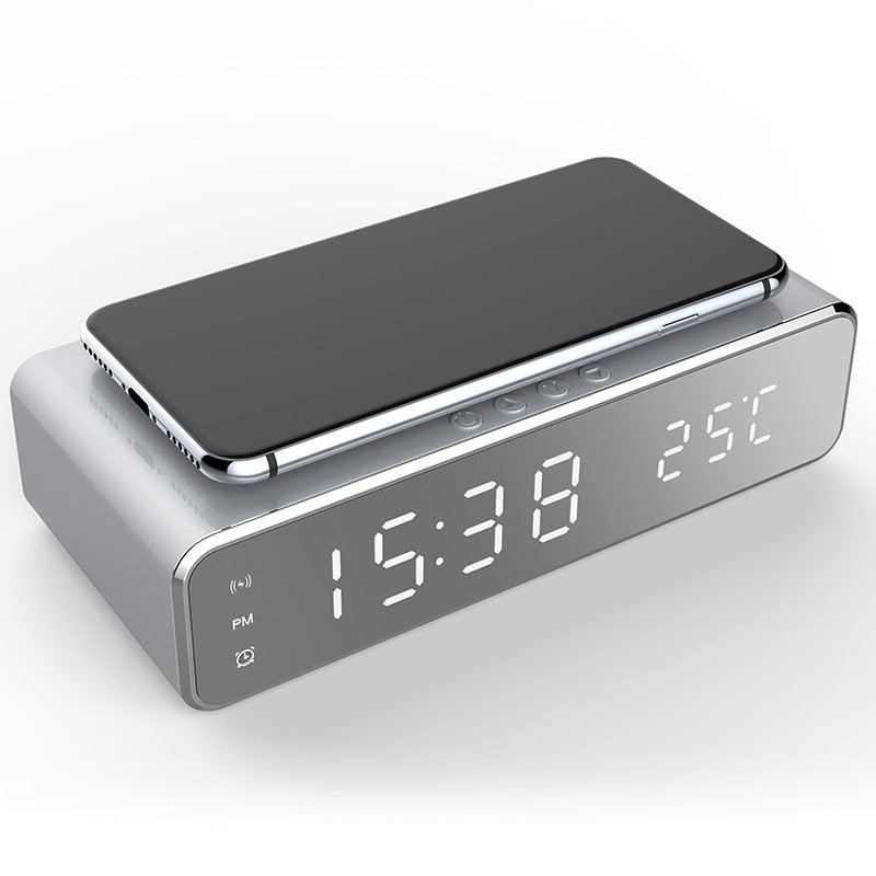 Alarm Clock With Wireless Charger