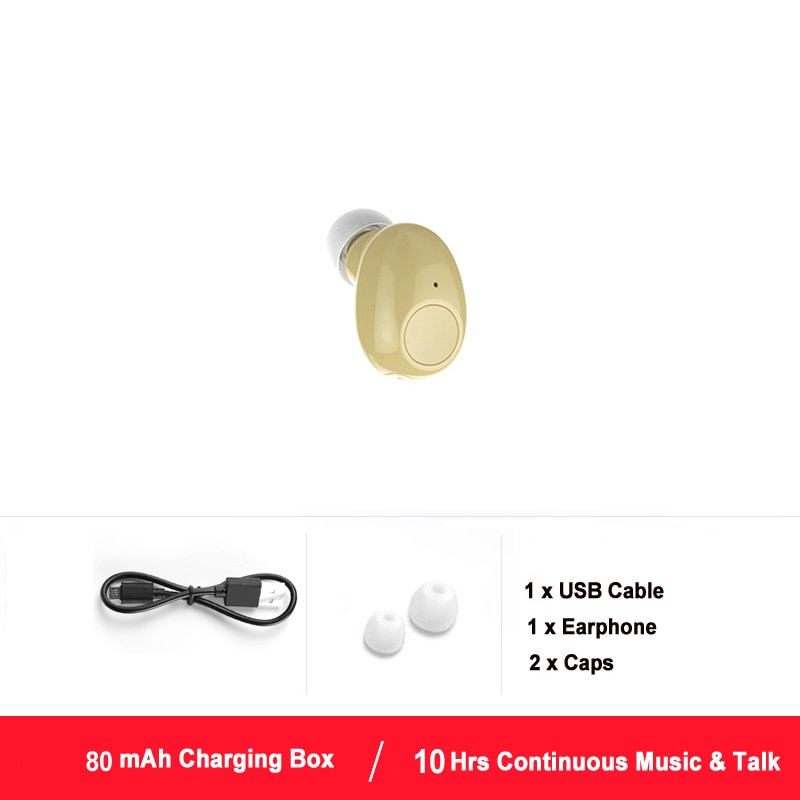 Single Ear or Dual Ear Mini Bluetooth Earbuds