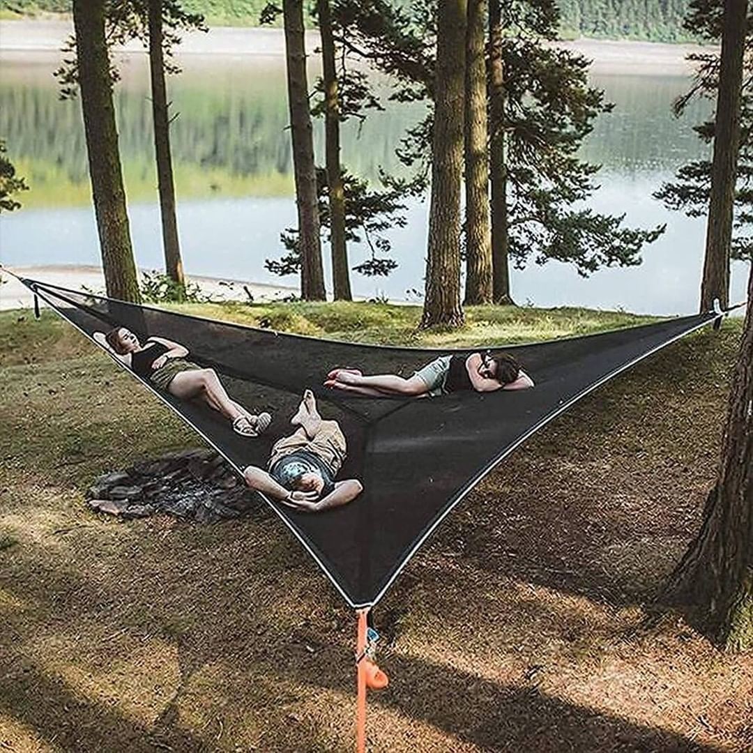 Portable Camping Triangle Hammock for Multi People