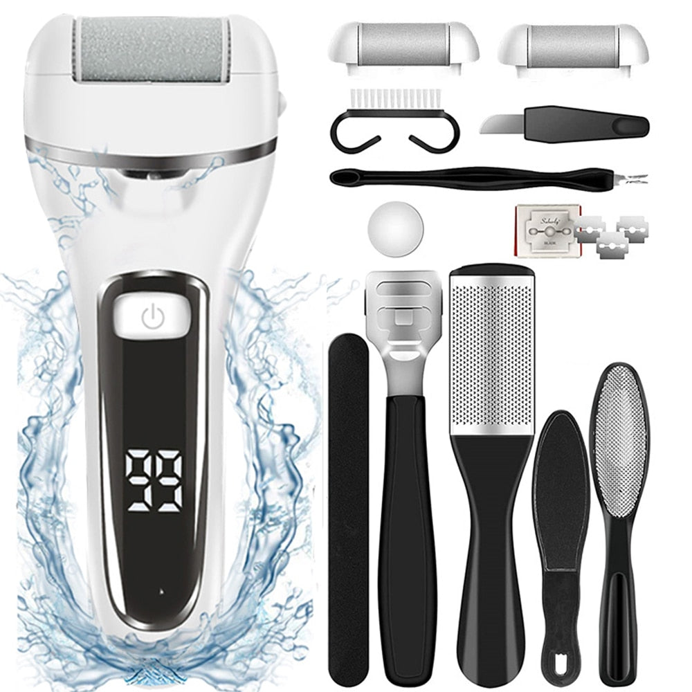 Electric Foot File Callus Remover with Optional Accessories