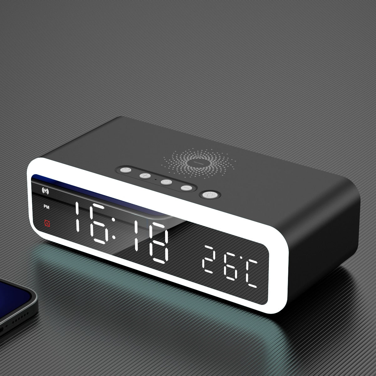 Alarm Clock With Wireless Charger