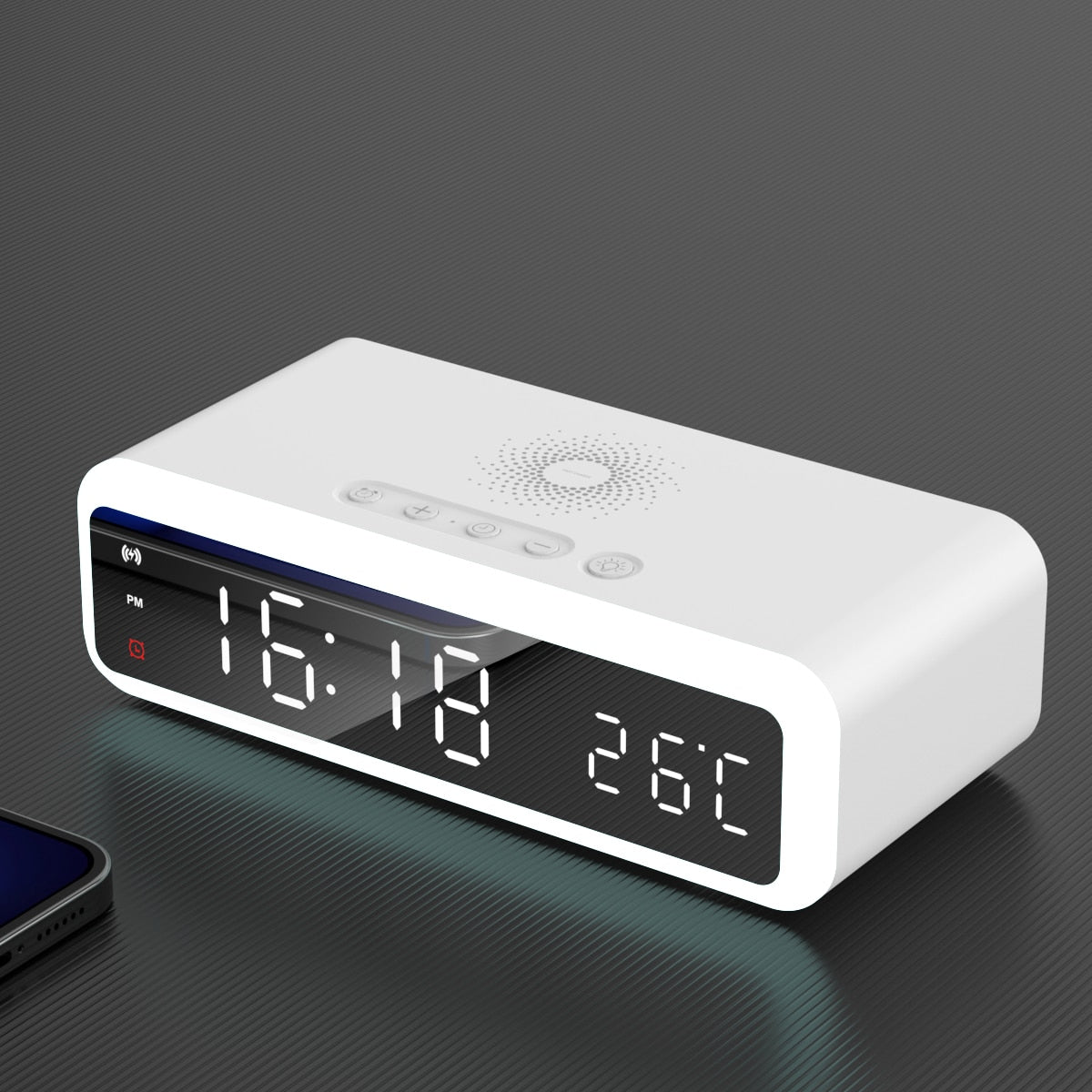 Alarm Clock With Wireless Charger