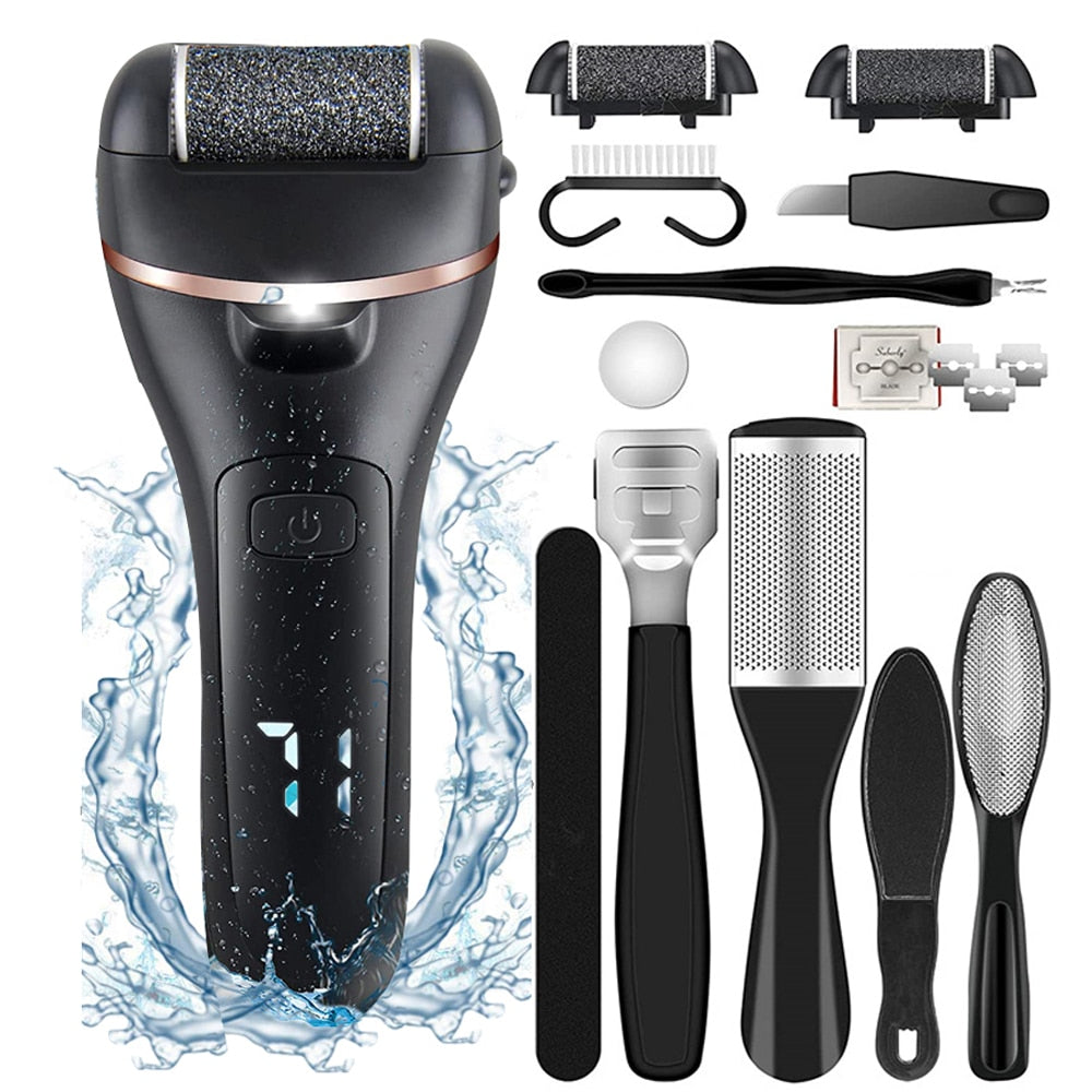 Electric Foot File Callus Remover with Optional Accessories